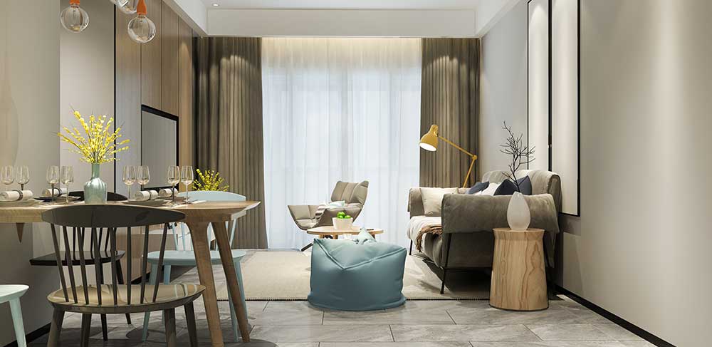 Adani Dharavi Mumbai modern apartment living area